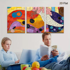 2D flat 1pc vibrant abstract circles modern wall art for living room bedroom decor farmhouse style gallery wrapped canvas prints