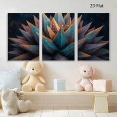 2D flat 1pc vibrant abstract floral bloom wall art canvas prints modern farmhouse living room bedroom decor gallery wrapped timeless elegance botanical style