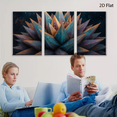 2D flat 1pc vibrant abstract floral bloom wall art canvas prints modern farmhouse living room bedroom decor gallery wrapped timeless elegance botanical style
