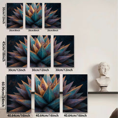 2D flat 1pc vibrant abstract floral bloom wall art canvas prints modern farmhouse living room bedroom decor gallery wrapped timeless elegance botanical style