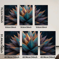 2D flat 1pc vibrant abstract floral bloom wall art canvas prints modern farmhouse living room bedroom decor gallery wrapped timeless elegance botanical style