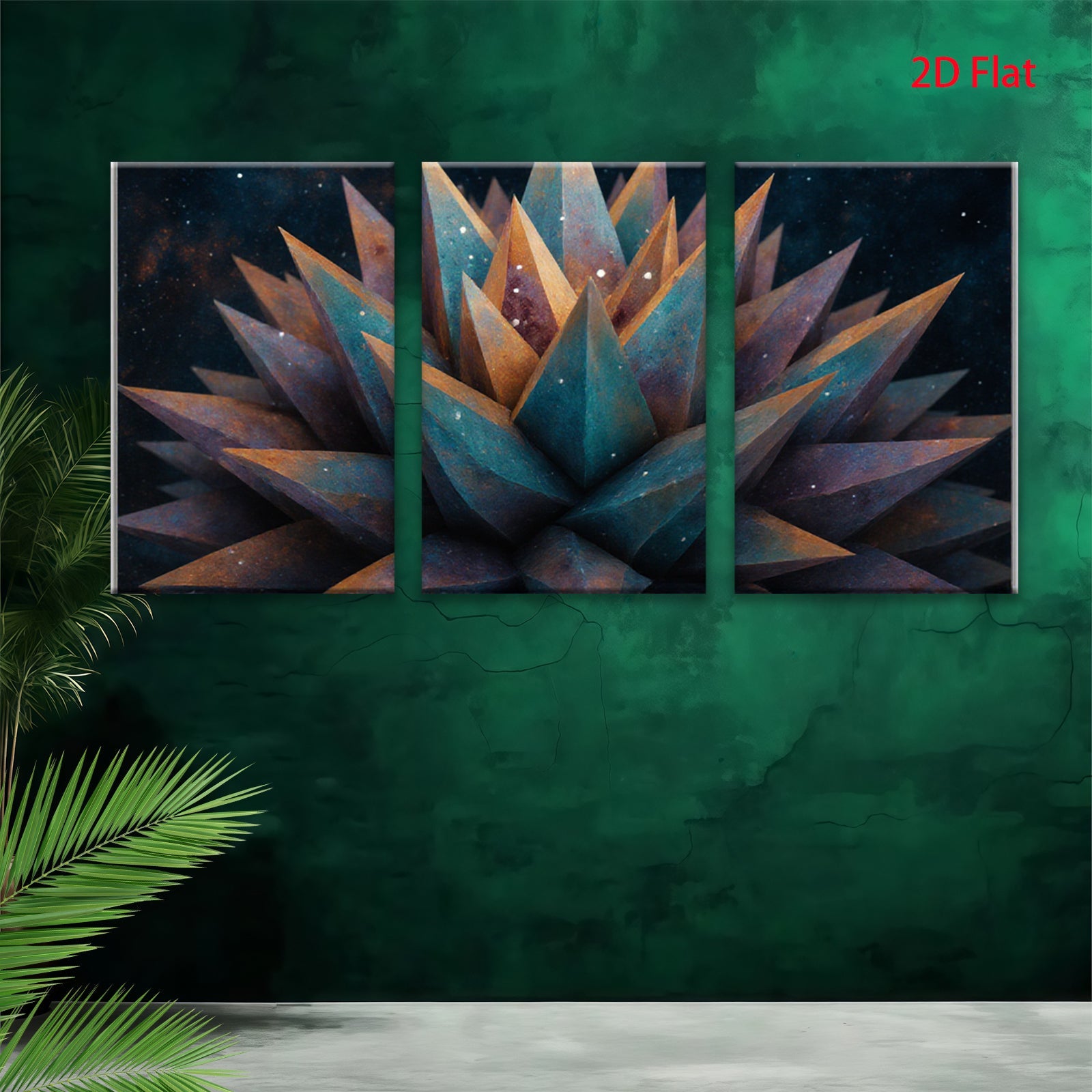 2D flat 1pc vibrant abstract floral bloom wall art canvas prints modern farmhouse living room bedroom decor gallery wrapped timeless elegance botanical style