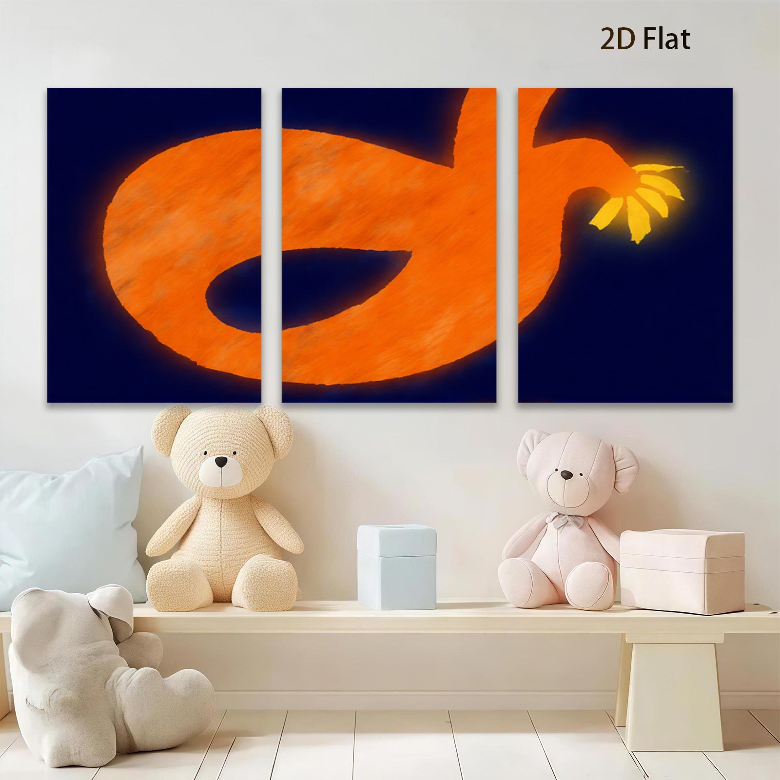 2D flat 1pc vibrant abstract pumpkin wall decor for autumn harvest thanksgiving farmhouse living room bedroom modern art gallery wrapped canvas prints cozy home decor