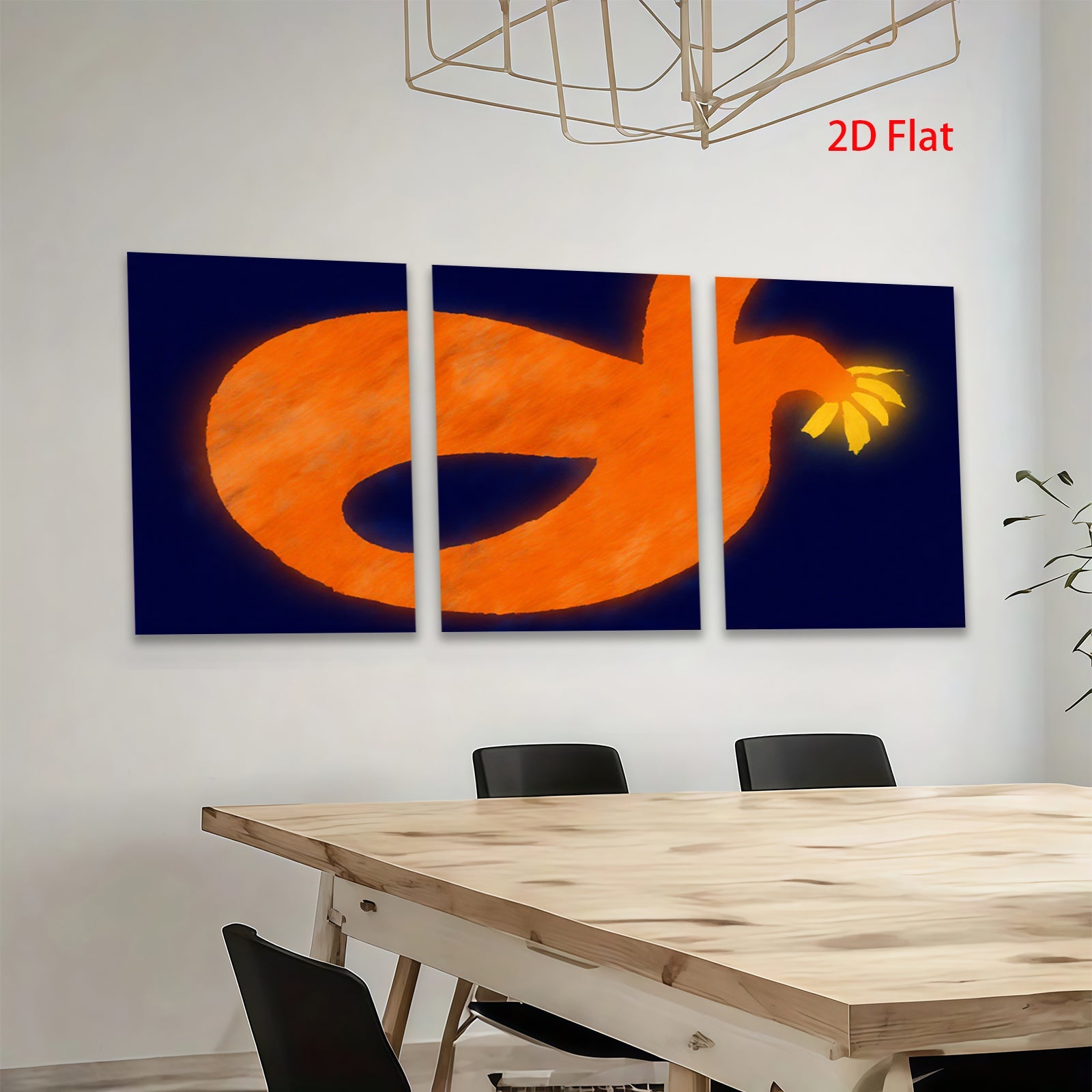 2D flat 1pc vibrant abstract pumpkin wall decor for autumn harvest thanksgiving farmhouse living room bedroom modern art gallery wrapped canvas prints cozy home decor