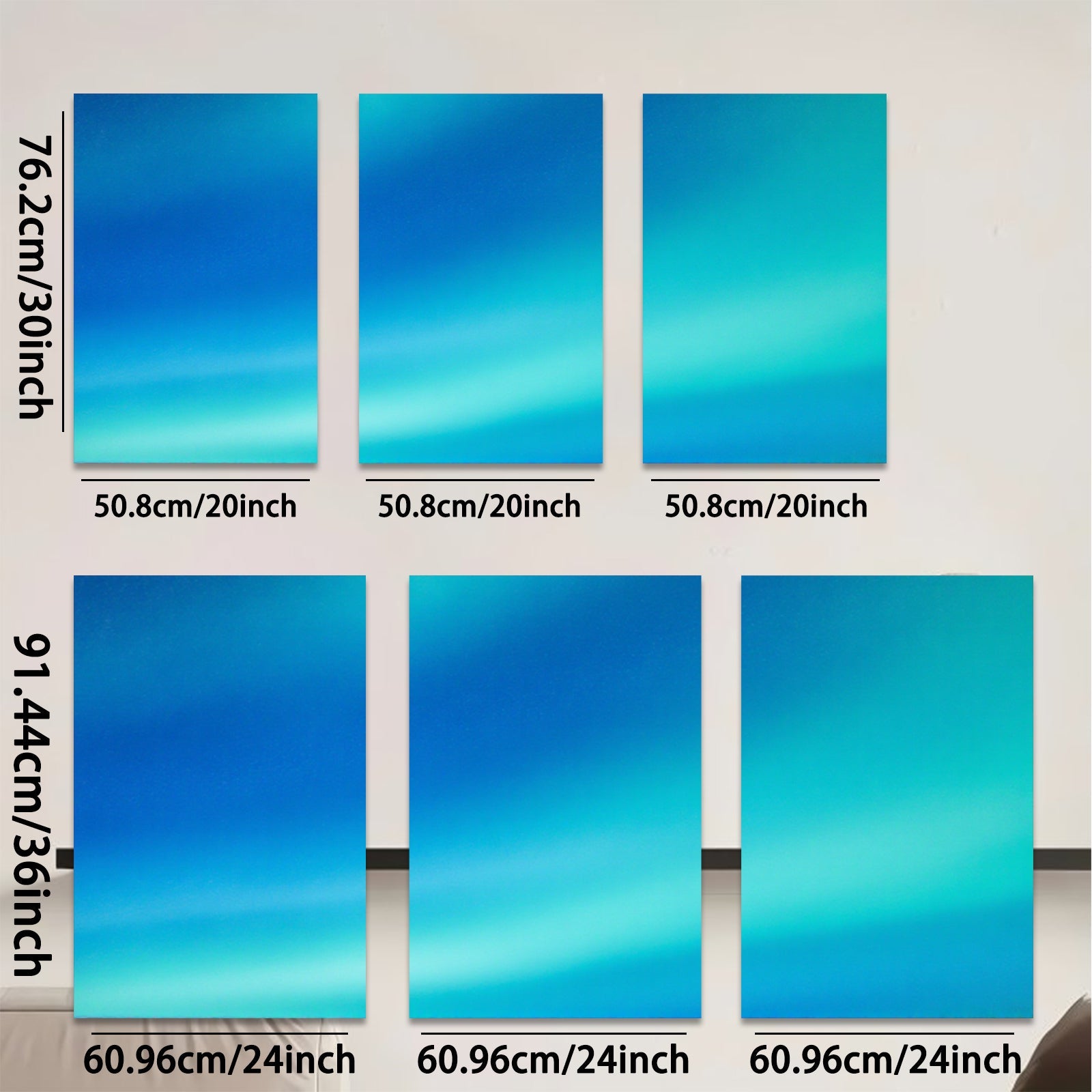 2D flat 1pc vibrant aurora borealis wall art modern minimalist canvas prints for living room bedroom office decor farmhouse style gallery wrapped ready to hang