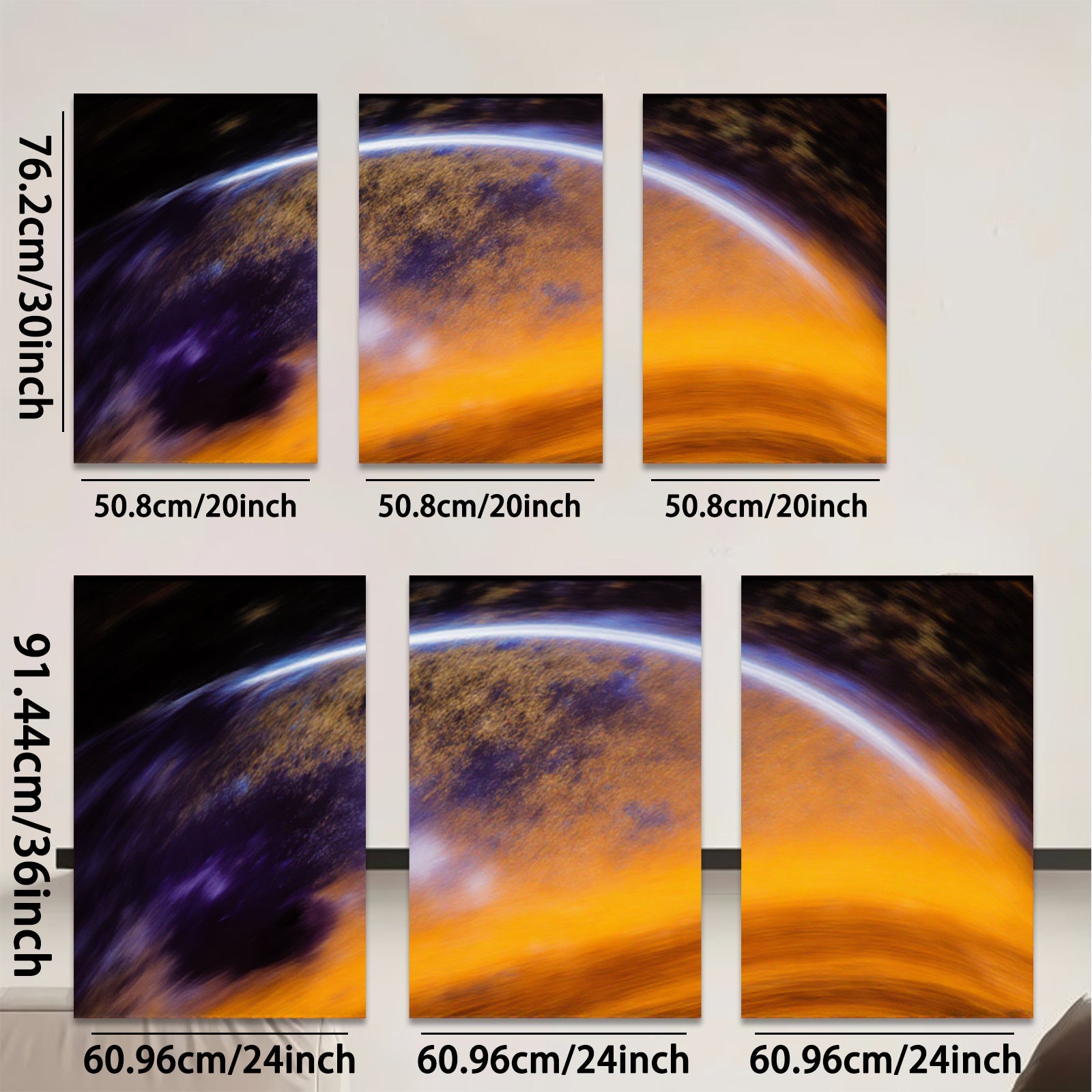 2D flat 1pc vibrant celestial sphere abstract wall art for living room bedroom modern farmhouse decor gallery wrapped canvas prints statement piece