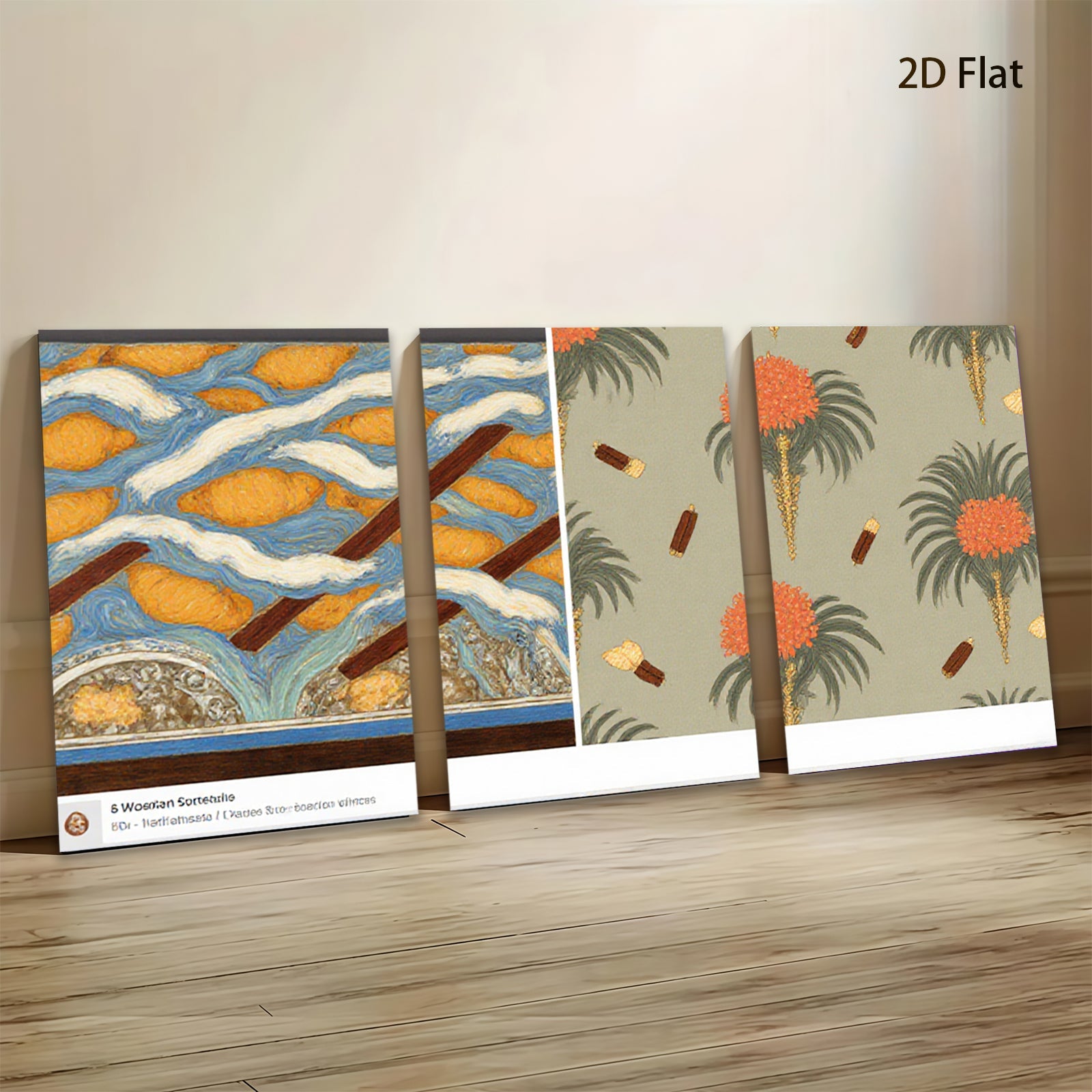 2D flat 1pc vibrant coastal seascape botanical wall art beach house decor gallery wrapped canvas prints farmhouse style living room bedroom