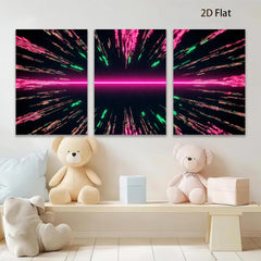 2D flat 1pc vibrant cosmic energy abstract wall art decor for living room bedroom modern farmhouse gallery wrapped canvas prints stylish home decoration