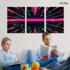 2D flat 1pc vibrant cosmic energy abstract wall art decor for living room bedroom modern farmhouse gallery wrapped canvas prints stylish home decoration
