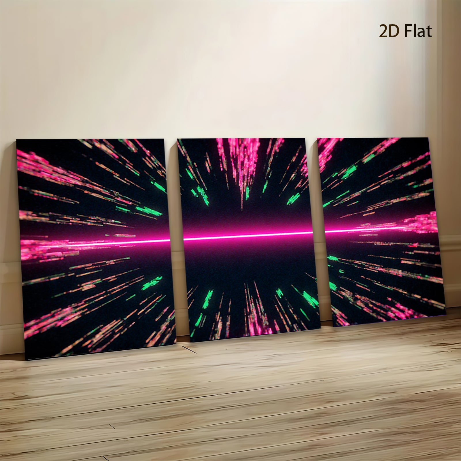 2D flat 1pc vibrant cosmic energy abstract wall art decor for living room bedroom modern farmhouse gallery wrapped canvas prints stylish home decoration