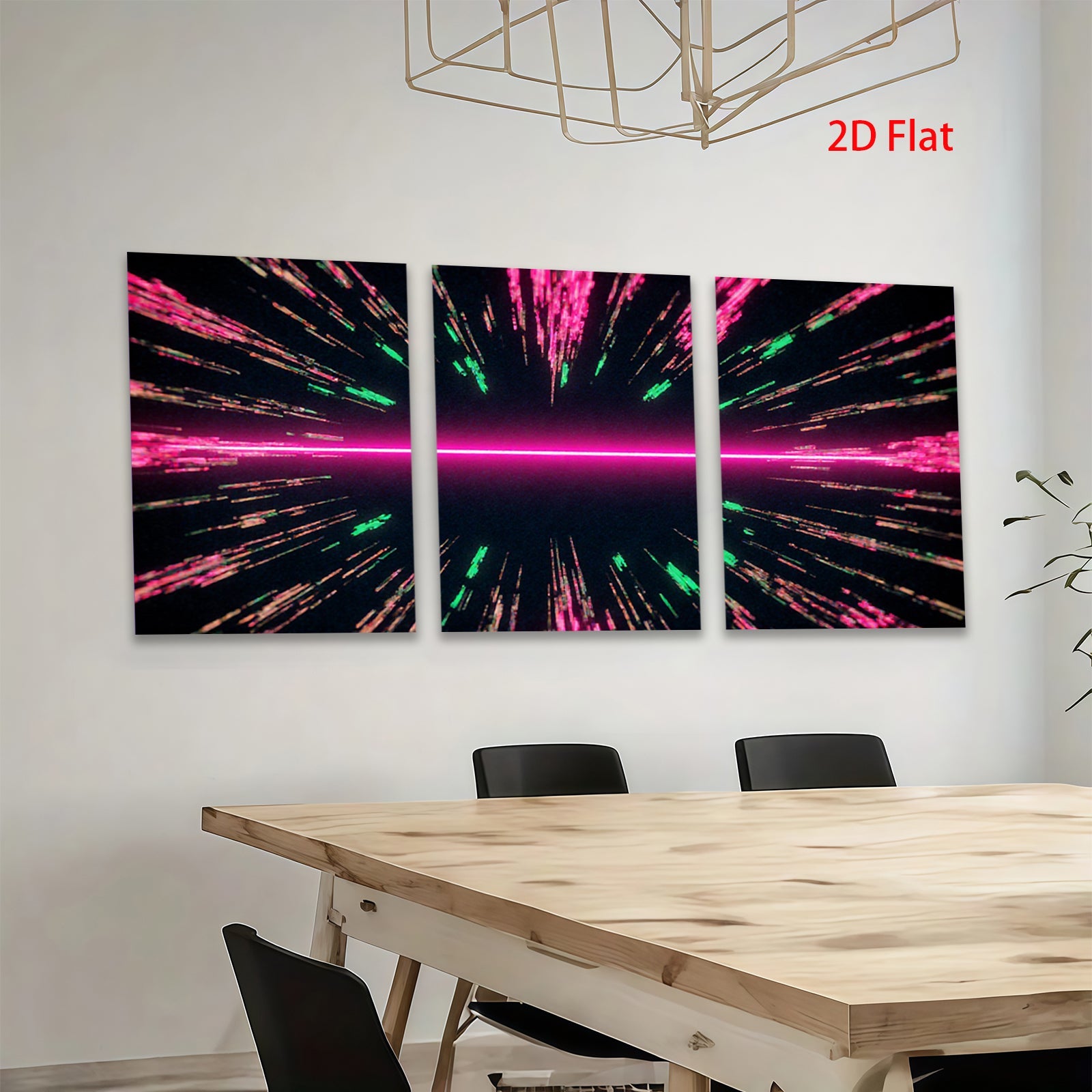 2D flat 1pc vibrant cosmic energy abstract wall art decor for living room bedroom modern farmhouse gallery wrapped canvas prints stylish home decoration
