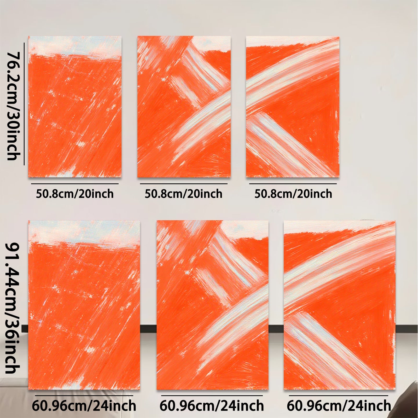 2D flat 1pc vibrant crimson abstract strokes canvas wall art modern farmhouse living room bedroom decor gallery wrapped ready to hang minimalist statement piece