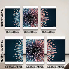 2D flat 1pc vibrant explosion abstract art modern wall decor for living room bedroom office farmhouse gallery wrapped canvas prints ready to hang stylish statement piece