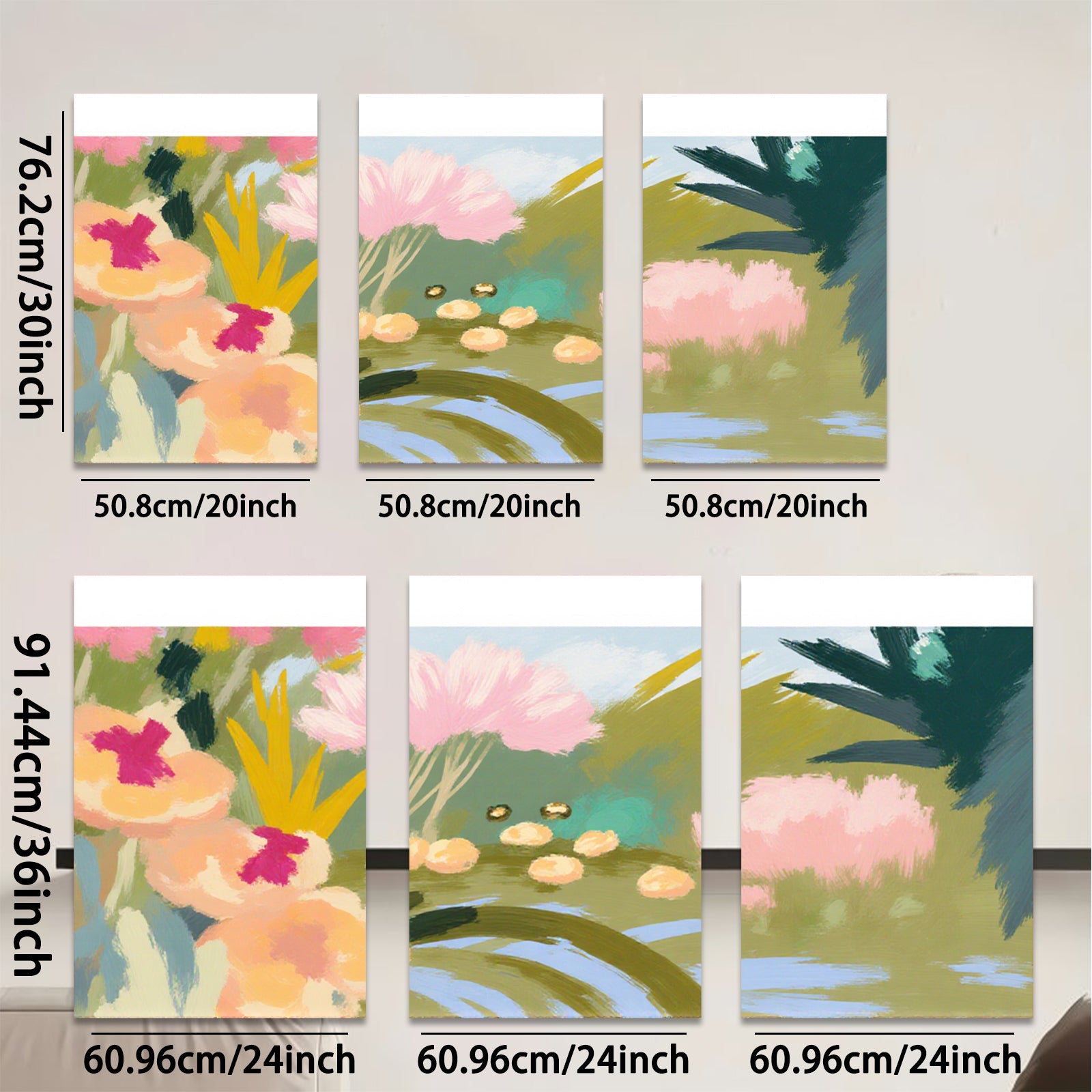 2D flat 1pc vibrant floral bloom canvas wall art for living room bedroom gallery wrapped modern farmhouse decor botanical prints cozy home