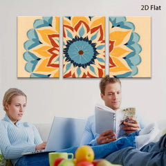 2D flat 1pc vibrant floral bloom wall art modern farmhouse decor living room bedroom kitchen gallery wrapped canvas prints botanical accent statement piece cozy home refresh