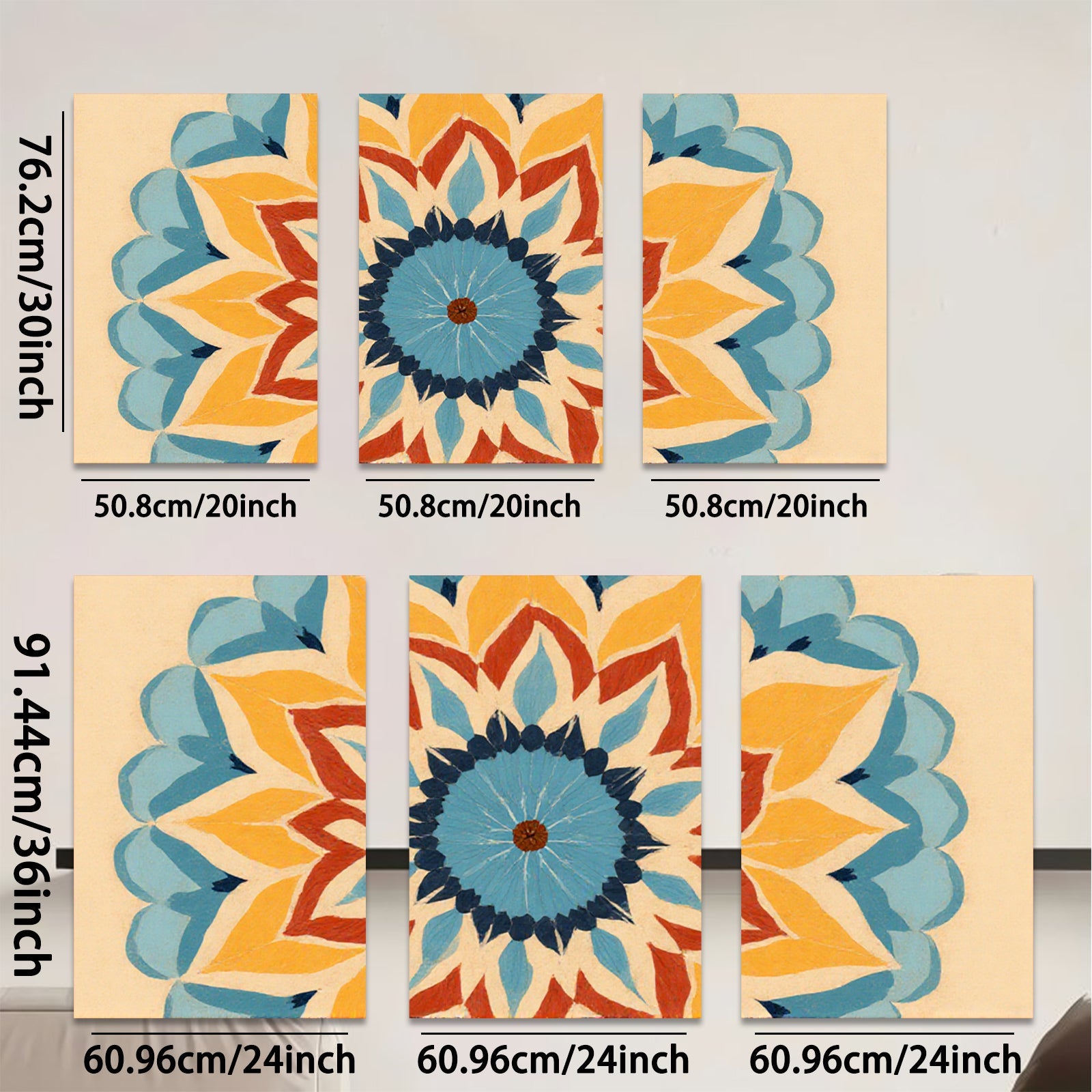 2D flat 1pc vibrant floral bloom wall art modern farmhouse decor living room bedroom kitchen gallery wrapped canvas prints botanical accent statement piece cozy home refresh