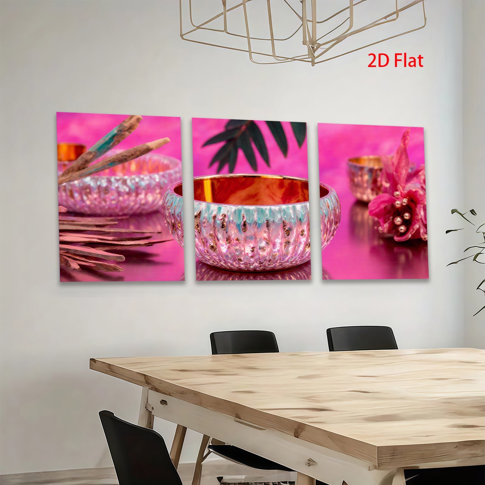 2D flat 1pc vibrant floral ceramic bowl modern farmhouse decor dining table centerpiece gifts for housewarming wedding party rustic chic