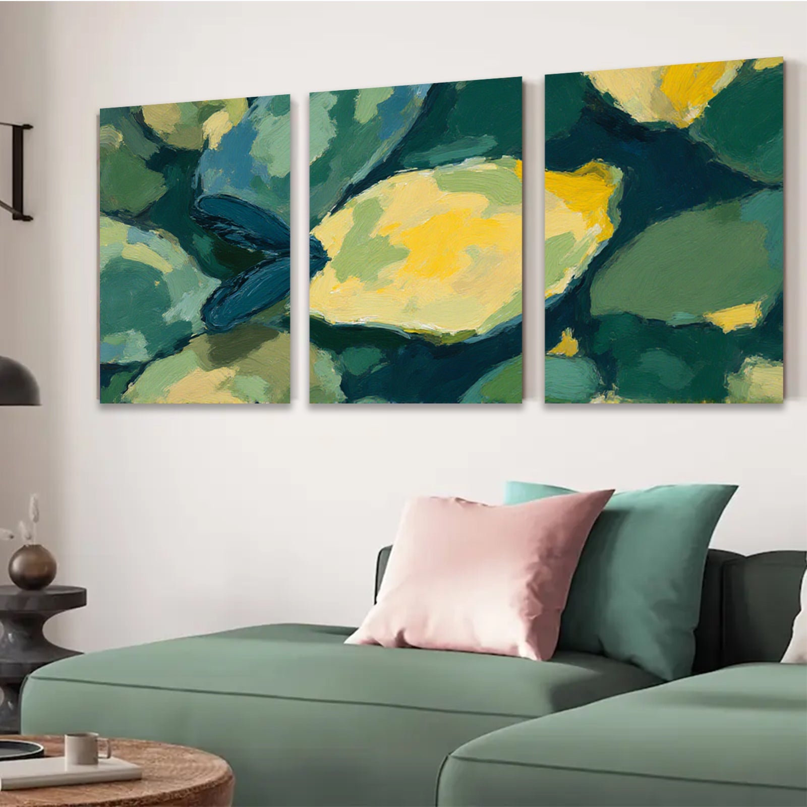 2D flat 1pc vibrant lemon still life modern farmhouse wall art kitchen dining room decor gallery wrapped canvas print botanical accent statement piece