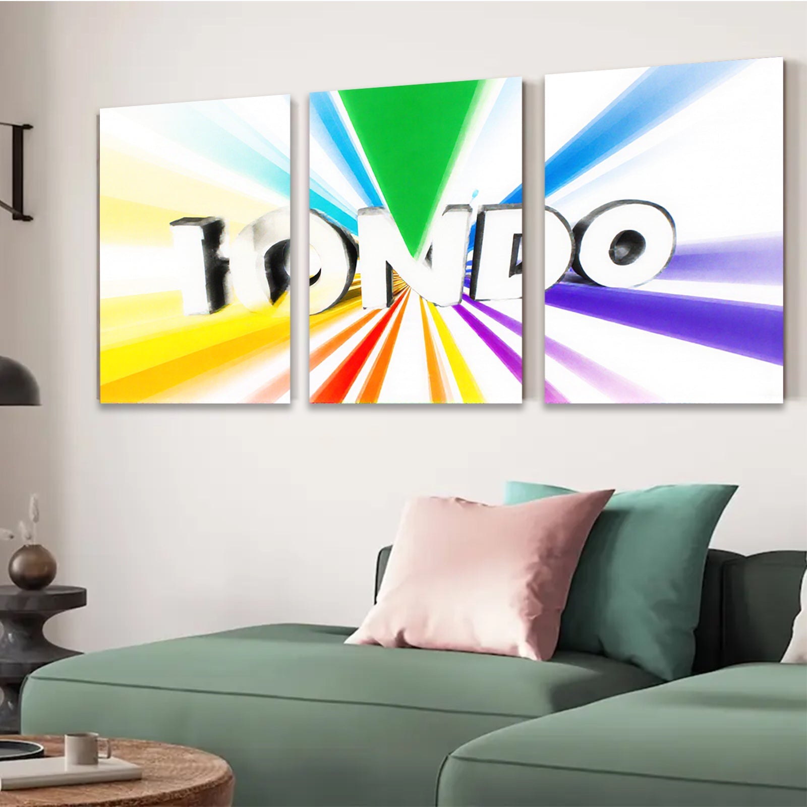 2D flat 1pc vibrant radial burst abstract wall art modern living room bedroom decor gallery wrapped canvas prints farmhouse style statement piece trending now cool gift idea