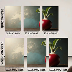 2D flat 1pc vibrant radish still life farmhouse kitchen dining room wall decor modern botanical prints gallery wrapped canvas artwork