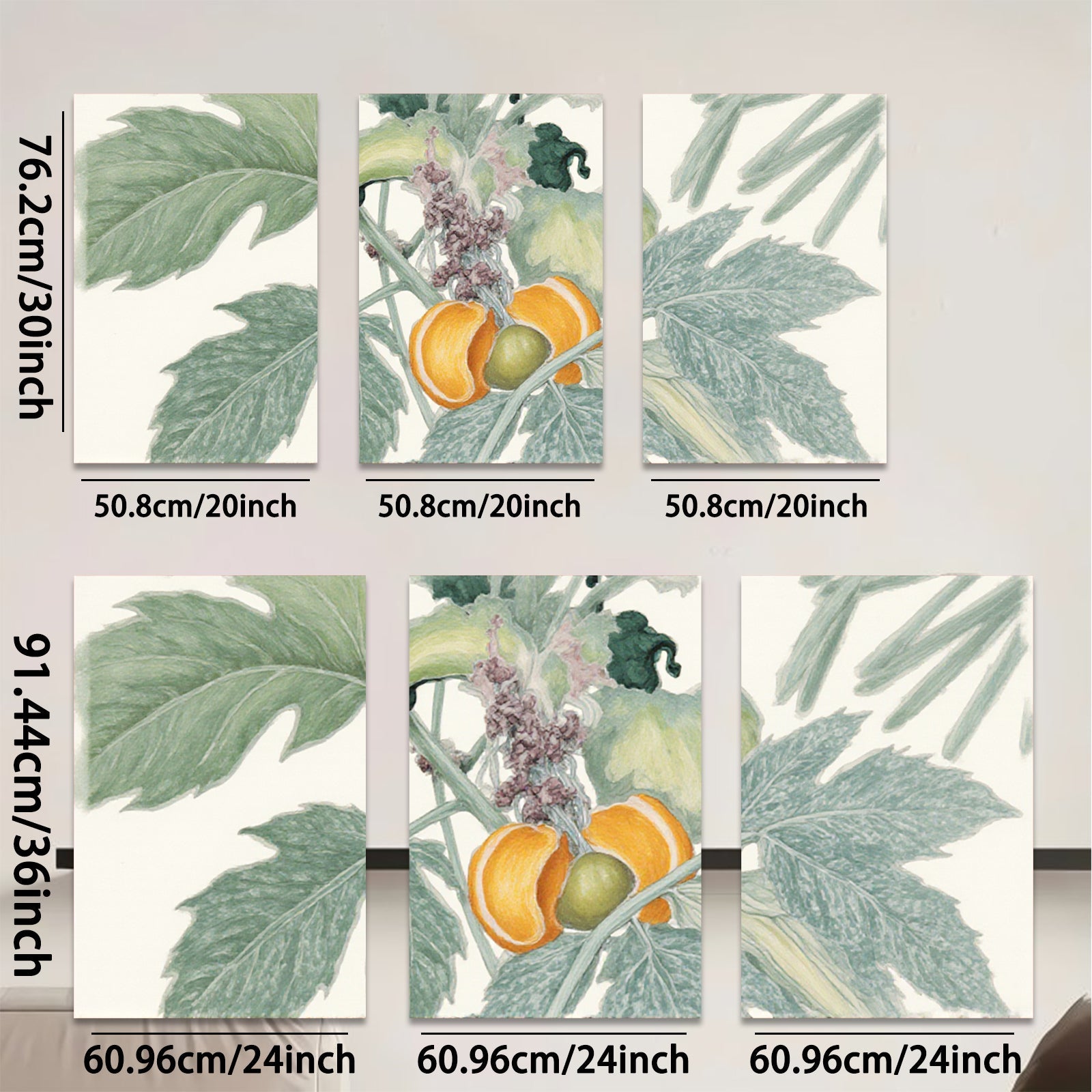 2D flat 1pc vibrant wildflower botanical study farmhouse wall decor kitchen dining room living room gallery wrapped canvas print modern art