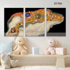 2D flat 1pc whimsical abstract floral butterfly painting canvas wall art for living room bedroom home decor farmhouse style modern gallery wrapped
