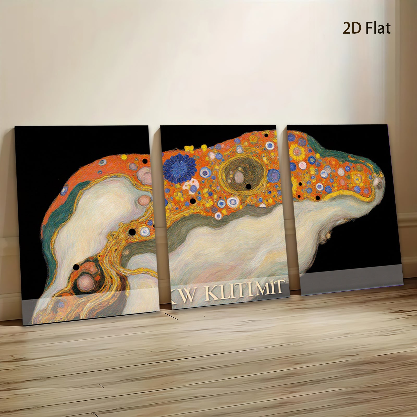 2D flat 1pc whimsical abstract floral butterfly painting canvas wall art for living room bedroom home decor farmhouse style modern gallery wrapped