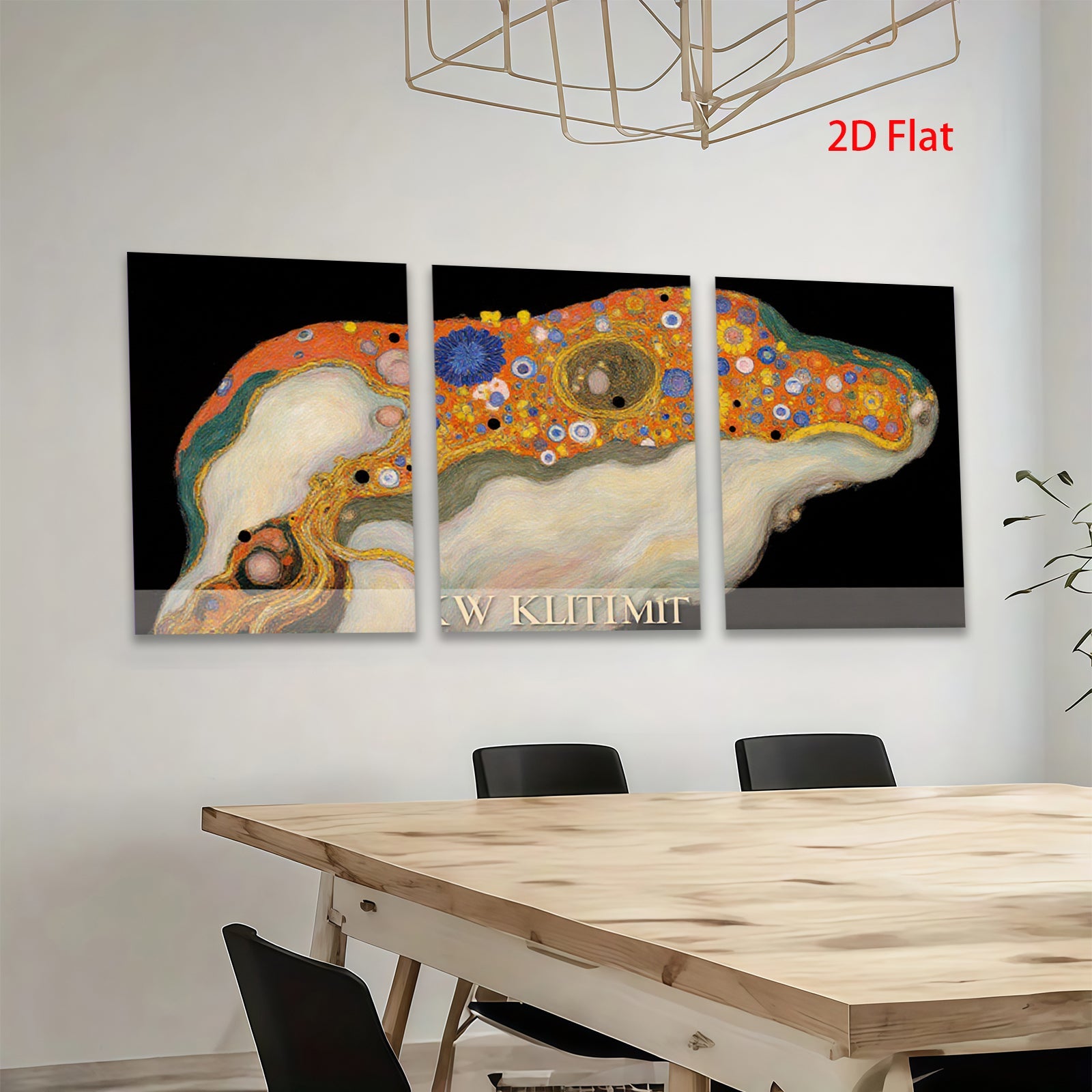 2D flat 1pc whimsical abstract floral butterfly painting canvas wall art for living room bedroom home decor farmhouse style modern gallery wrapped