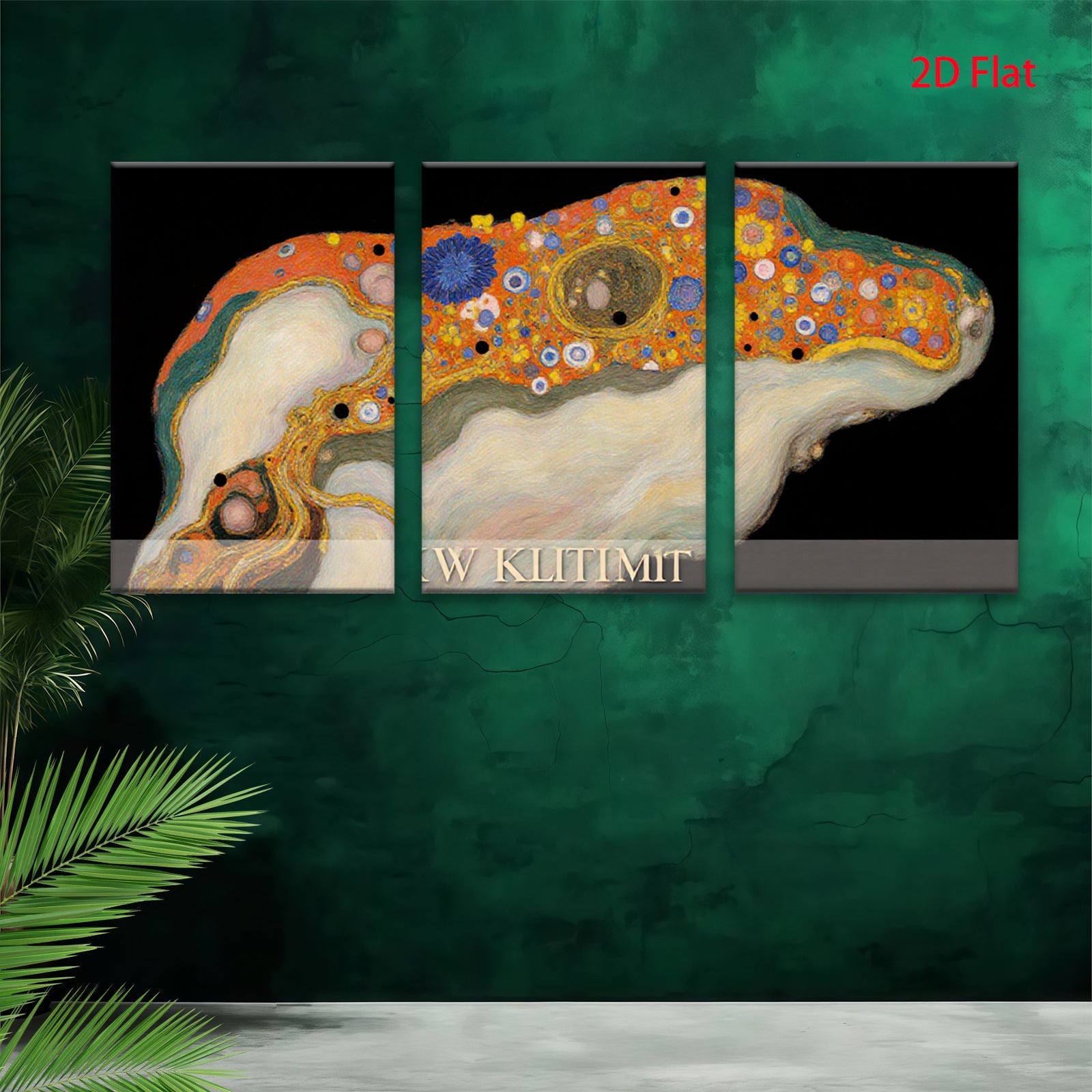 2D flat 1pc whimsical abstract floral butterfly painting canvas wall art for living room bedroom home decor farmhouse style modern gallery wrapped