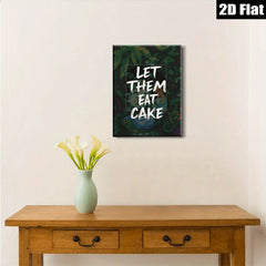 2D flat 1pc whimsical botanical quote print wall art for kitchen dining room decor farmhouse style living room gallery wrapped canvas modern inspirational typography