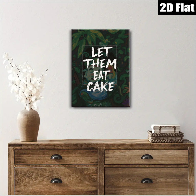 2D flat 1pc whimsical botanical quote print wall art for kitchen dining room decor farmhouse style living room gallery wrapped canvas modern inspirational typography