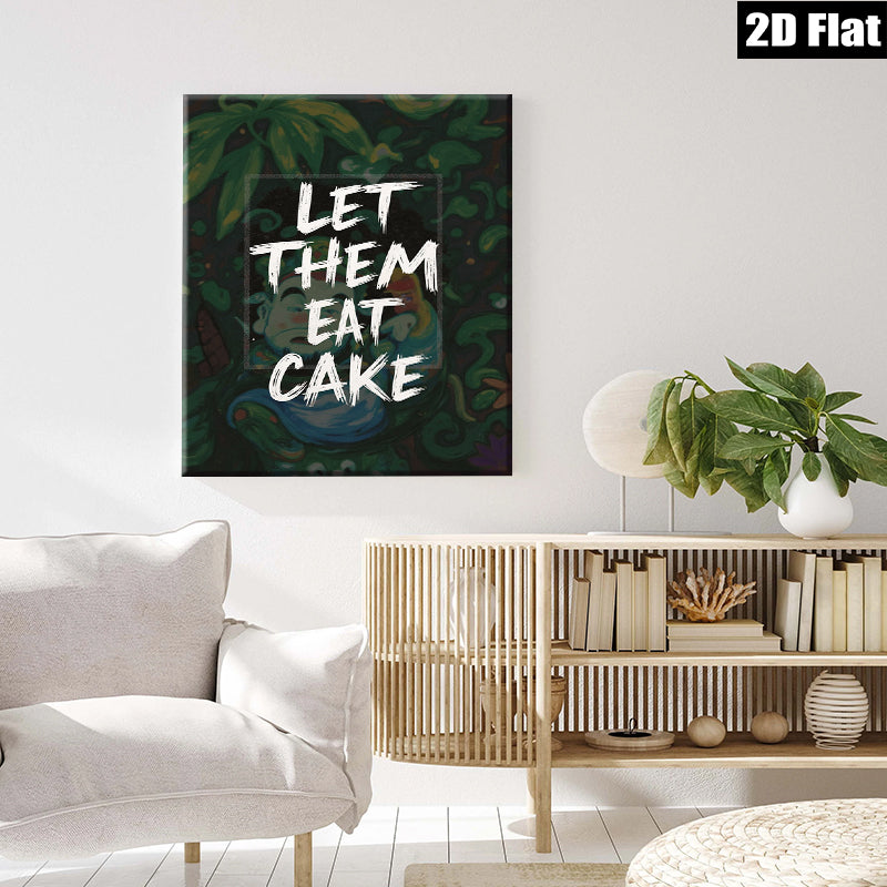 2D flat 1pc whimsical botanical quote print wall art for kitchen dining room decor farmhouse style living room gallery wrapped canvas modern inspirational typography