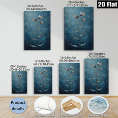 2D flat 1pc whimsical butterfly floral stem painting for living room bedroom gallery wall decor farmhouse style modern art