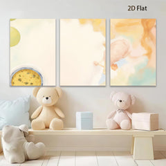 2D flat 1pc whimsical butterfly floral wall art canvas prints for bedroom living room home decor farmhouse style modern aesthetic