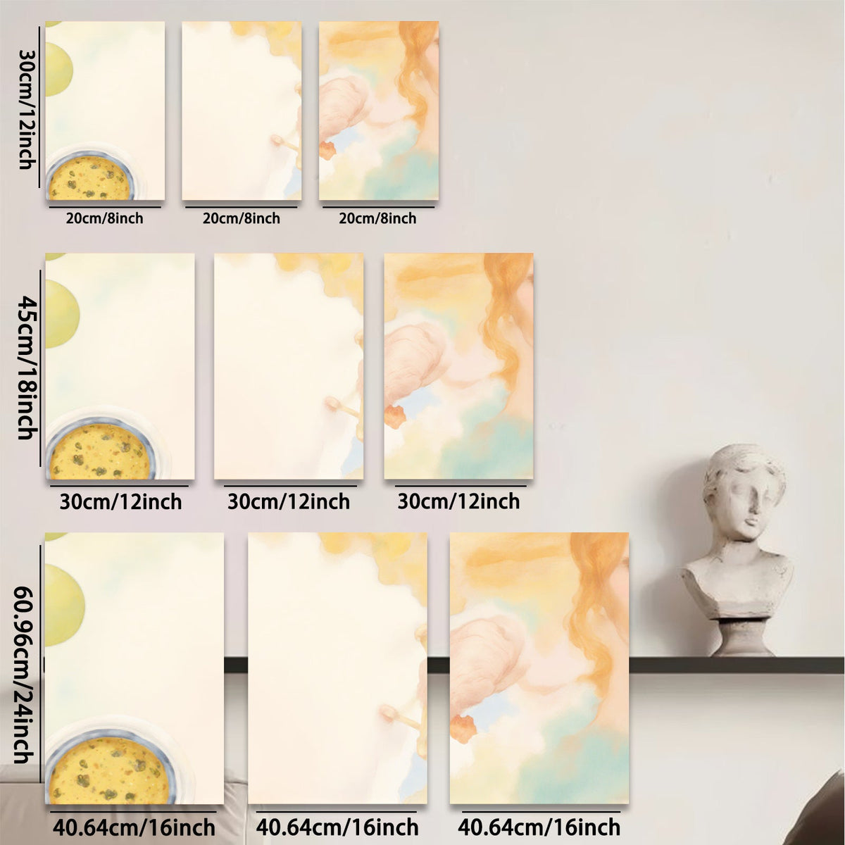 2D flat 1pc whimsical butterfly floral wall art canvas prints for bedroom living room home decor farmhouse style modern aesthetic