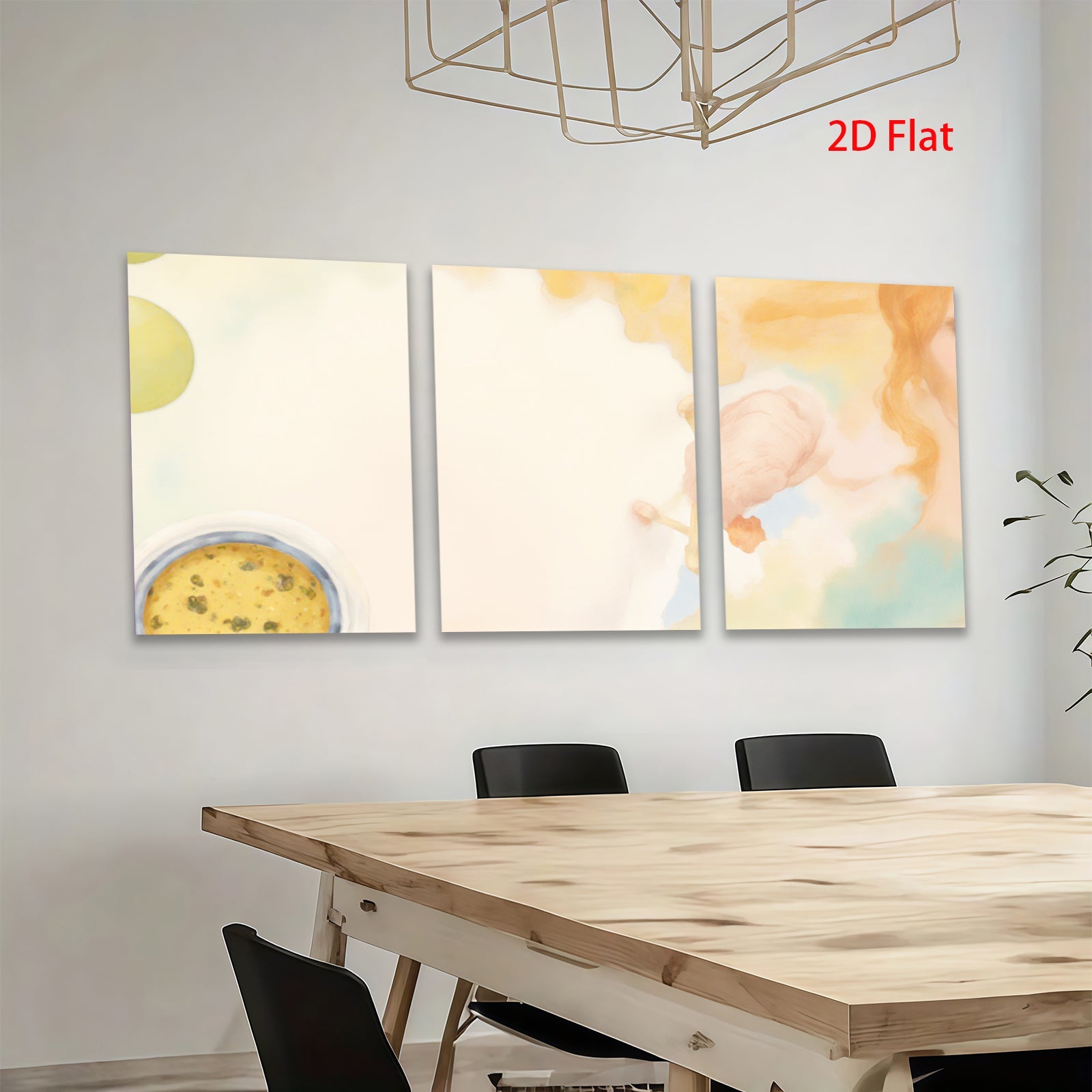 2D flat 1pc whimsical butterfly floral wall art canvas prints for bedroom living room home decor farmhouse style modern aesthetic
