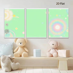 2D flat 1pc whimsical dandelion bloom modern farmhouse wall art bedroom living room decor gallery wrapped canvas print botanical floral statement piece cozy vibes