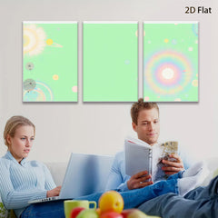 2D flat 1pc whimsical dandelion bloom modern farmhouse wall art bedroom living room decor gallery wrapped canvas print botanical floral statement piece cozy vibes