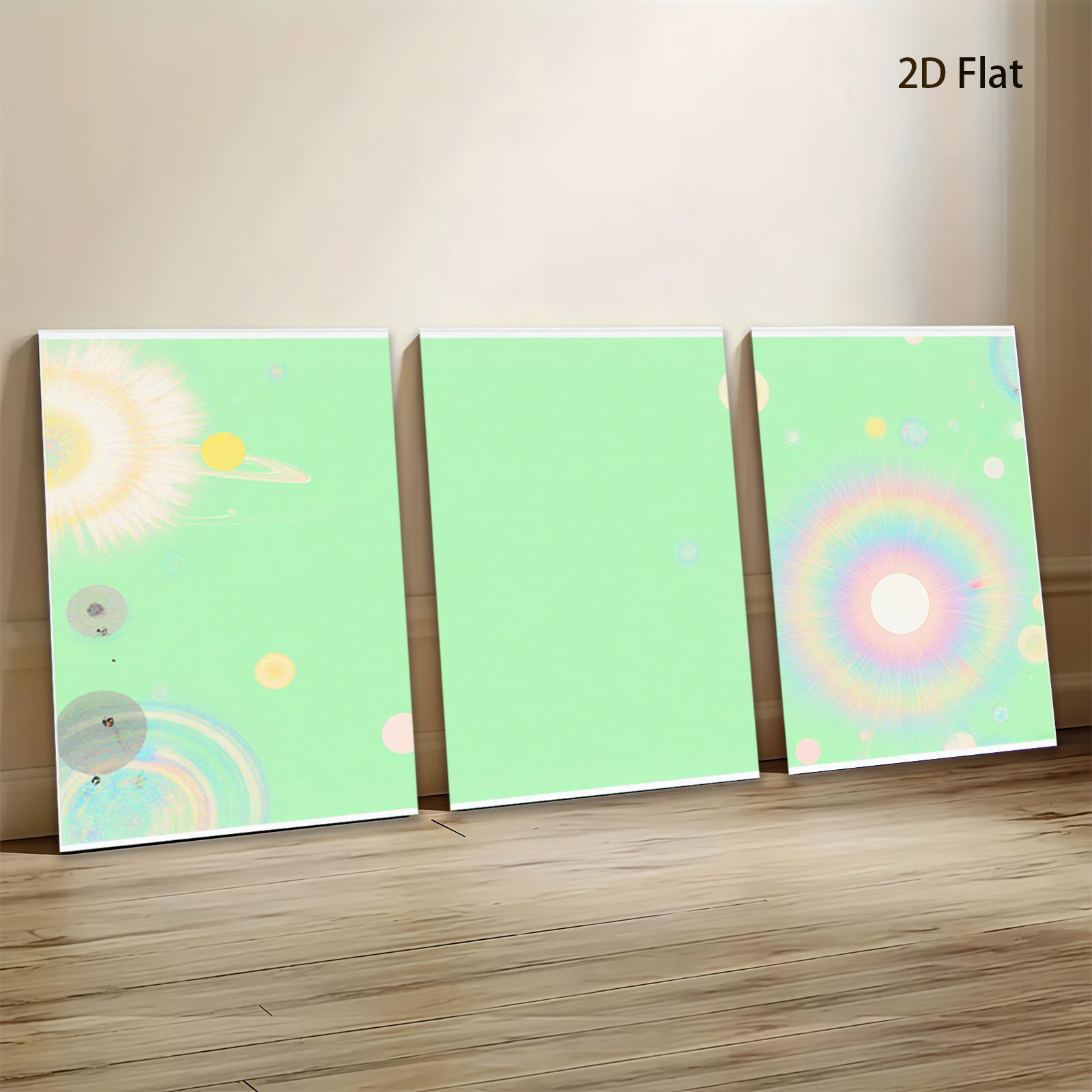 2D flat 1pc whimsical dandelion bloom modern farmhouse wall art bedroom living room decor gallery wrapped canvas print botanical floral statement piece cozy vibes