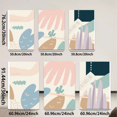 2D flat 1pc whimsical desert landscape botanical wall art prints for living room bedroom gallery wrapped canvas modern farmhouse decor minimalist aesthetic