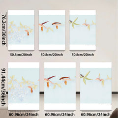 2D flat 1pc whimsical floral bloom painting delicate botanical wall art for living room bedroom gallery wrapped canvas modern farmhouse decor trending now