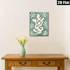 2D flat 1pc whimsical floral vine design farmhouse wall art decor living room bedroom gallery wrapped canvas prints modern minimalist aesthetic statement piece cozy vibes trending now