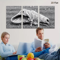 2D flat 1pc whimsical frog portrait garden decor farmhouse wall art living room bedroom gallery wrapped canvas print modern aesthetic statement piece