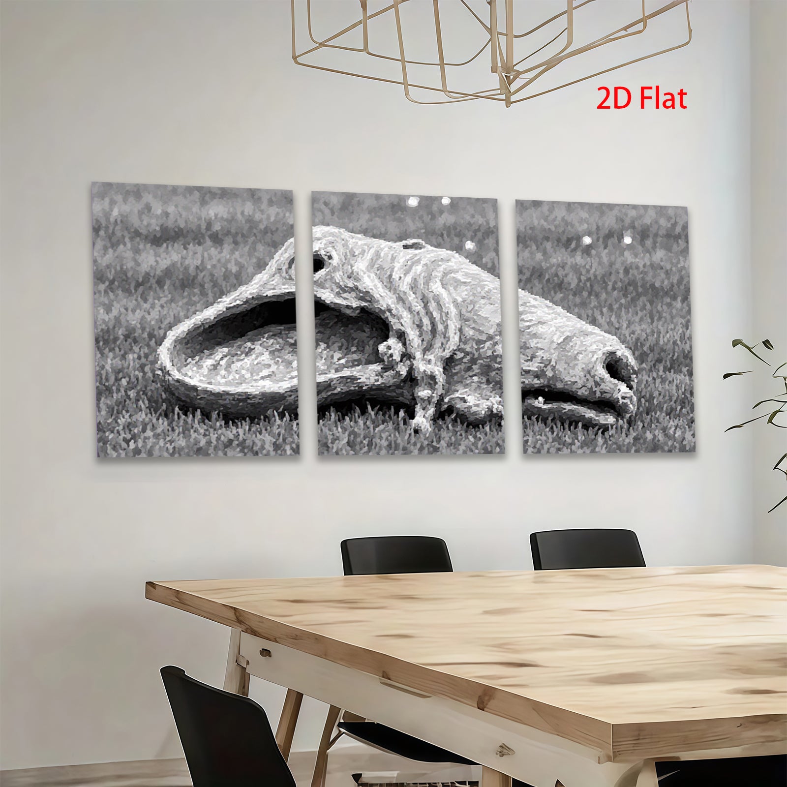 2D flat 1pc whimsical frog portrait garden decor farmhouse wall art living room bedroom gallery wrapped canvas print modern aesthetic statement piece