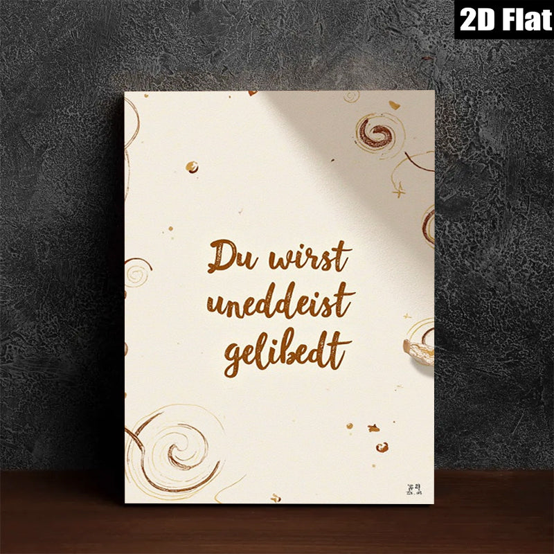 2D flat 1pc whimsical gold swirls abstract wall art modern farmhouse living room bedroom decor gallery wrapped canvas prints ready to hang inspiring gift