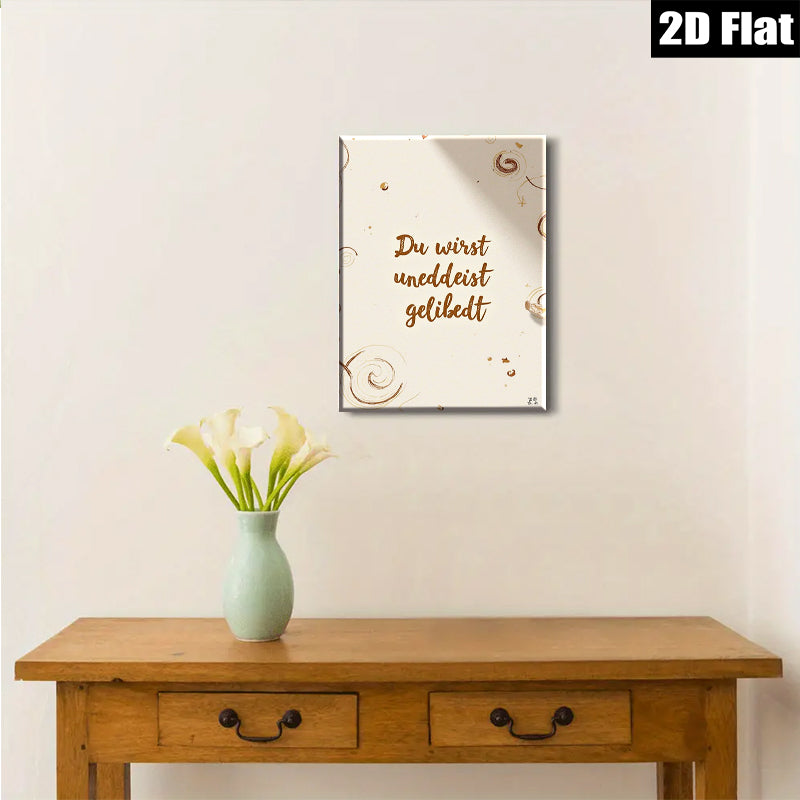 2D flat 1pc whimsical gold swirls abstract wall art modern farmhouse living room bedroom decor gallery wrapped canvas prints ready to hang inspiring gift