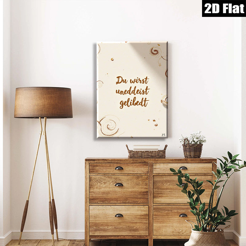 2D flat 1pc whimsical gold swirls abstract wall art modern farmhouse living room bedroom decor gallery wrapped canvas prints ready to hang inspiring gift