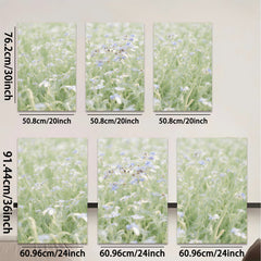 2D flat 1pc wildflower meadow spring bloom rustic farmhouse wall decor living room bedroom kitchen gallery wrapped canvas print modern botanical art