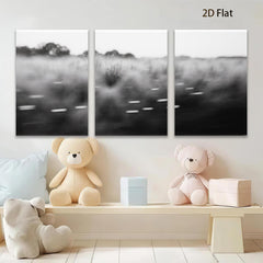 2D flat 1pc windswept prairie grasses blurred motion farmhouse wall decor living room bedroom modern minimalist gallery wrapped canvas prints for home