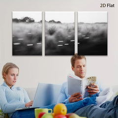 2D flat 1pc windswept prairie grasses blurred motion farmhouse wall decor living room bedroom modern minimalist gallery wrapped canvas prints for home